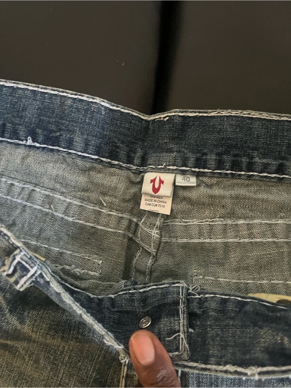 True Religion Men’s Bootcut Jeans - Faded Blue Denim